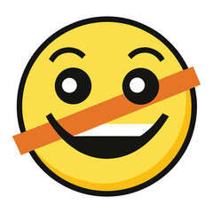 Smiley face with tape