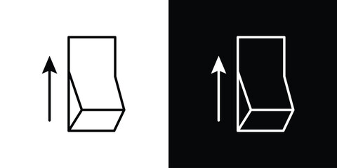 Electric switch icon in black. flat graphic vector icon