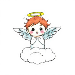 angel with heart
