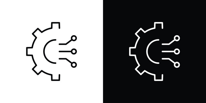 ETL icon in black. flat graphic vector icon