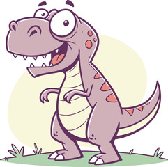 cartoon animal dinosaur vector illustration