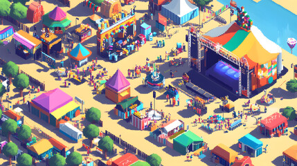 Pixel Art Music Festival Multiple Stages 745D3E18