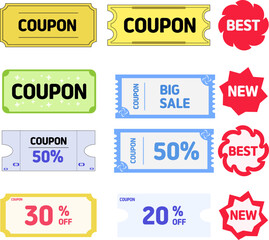  Hot Summer Sale Coupon Promotion Illustration