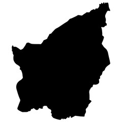 San Marino Map Vector In Black