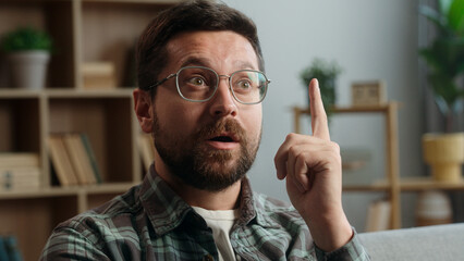 Portrait pensive thinking hesitate unsure think thoughtful confused puzzled Caucasian man male guy...