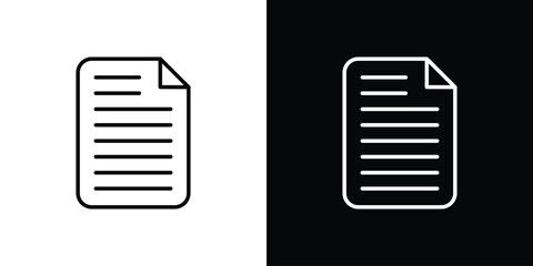 File icon in black. flat graphic vector icon