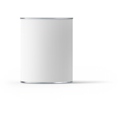 A plain white cylindrical container, typically used for storage or packaging.