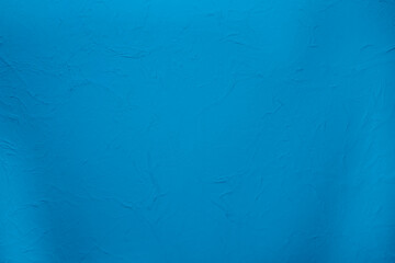 Rough Texture Blue Plastered Cement Wall Ideal For Creative Background Use Copy space