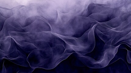 Obraz premium Flowing fabric in shades of purple and dark blue