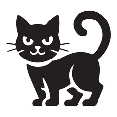 Minimalist cat line art modern pet design