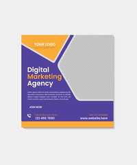 corporate creative digital marketing agency social media post template