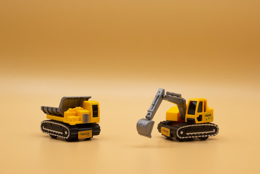 Juguetes trabajadores - Dumper y excavadora