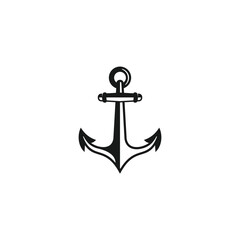 anchor symbol vector logo design