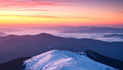 Dreamlike sky draped in velvety dusk tones of rose and smoke, glowing gently over a barely visible distant ridge