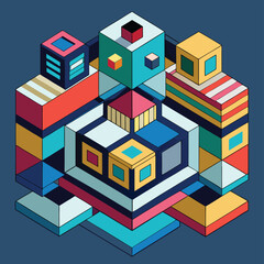 Fototapeta premium abstract geometric background