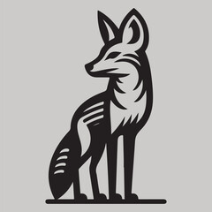 Colorful Cat Illustration with CMYK Colors Grayscale Elements and Helvetica Courier Fonts