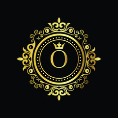 Golden zodiac sign icon set featuring scales of justice in a detailed vector illustration logo O design

