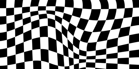 Checkerboard. black and white background for checkers and chess featuring a square pattern with a grid.