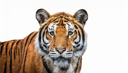 Fototapeta premium tiger on white background