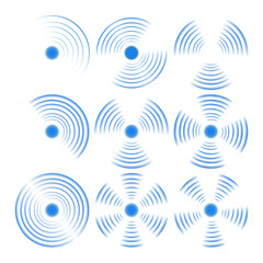 Wi-Fi beacon spins with radiant looped glow. Radar icon vibrates in synthetic echo burst. Crosshair target moves within bright optic scope. Data trace warps around scanner reticle light. Neon field 