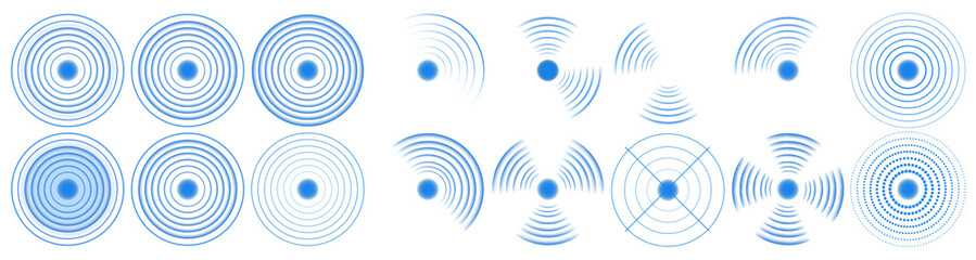 Wi-Fi beacon spins with radiant looped glow. Radar icon vibrates in synthetic echo burst. Crosshair target moves within bright optic scope. Data trace warps around scanner reticle light. Neon field 
