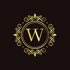 Peace symbol shines on black background surrounded by stars in abstract vector illustration style LOGO W

