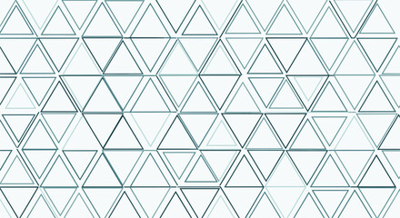Fototapeta premium Abstract Geometric Design Featuring Triangles and Rhombuses in Light Blue and White Shades