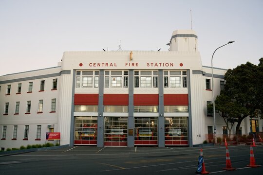 Auckland Central Fire Station Exterior, New Zealand