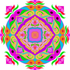 Colorful Floral Mandala Set.001