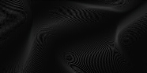 Fototapeta premium Dark abstract background, black background with grey lines, texture with diagonal lines