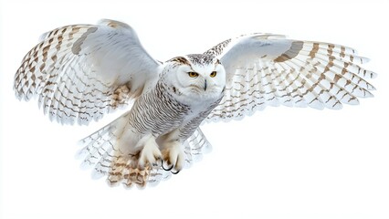 great horned owl isolated