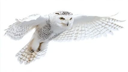 eagle owl isolated on white