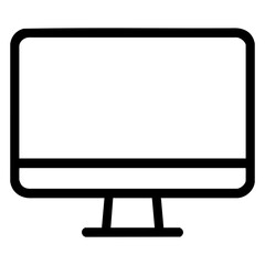 Modern Computer Monitor Icon Clean, Simple Design for Websites and Applications