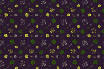 Fototapeta premium Seamless floral pattern. This design is used for textile print, bedding, curtain, wrapping, blanket, carpet and many more
