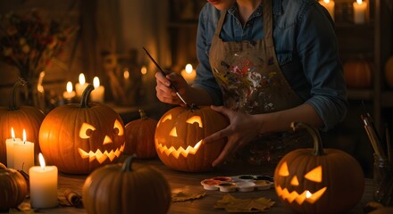 Crafting Spooky Jack-o'-lanterns A Halloween Painting Project