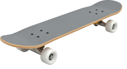 Isolated Gray Skateboard