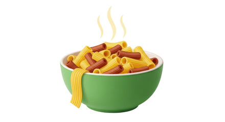 Isolated Bowl of Pasta with Sauce