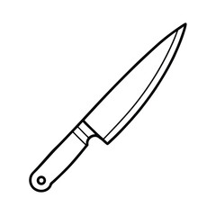 chef knife kitchen knife sharp knife vector