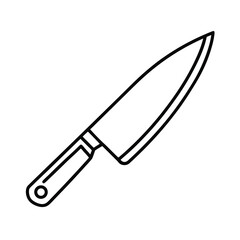 chef knife kitchen knife sharp knife vector