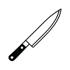 chef knife kitchen knife sharp knife vector