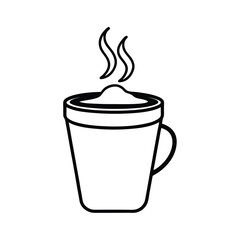 coffee cup vector icon hot drink beverage