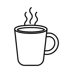 coffee cup vector icon hot drink beverage