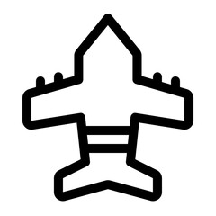 Airplane Top View Icon