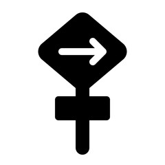 Directional Arrow Signpost Icon