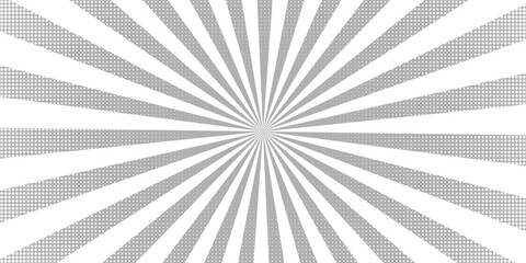 Ray sun light. Sunburst background. Radial circle line. Pattern starburst. Comic beam lines. Sun effect rays. Abstract firework. Concentration stripe. Cartoons