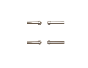 Metallic Connecting Pins on a White Background for Mechanical and Engineering Applications