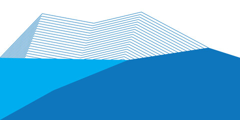 Blue line pattern vector illustration geometric-pattern, seamless-pattern, abstract-pattern