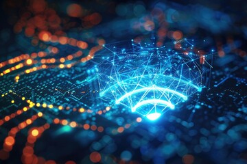 Premium Quality Picture of Secret Algorithm Controlling Wireless Data Flow and Colluding Companies