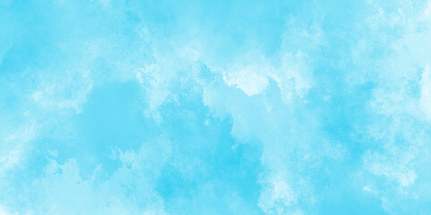 Abstract sky blue watercolor vector art background. Decorative sky blue textured. Aquarelle paint paper textured stain canvas element for text design.	
