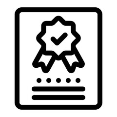 Ecommerce Certified Document Icon